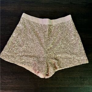 French Connection champagne sequins shorts